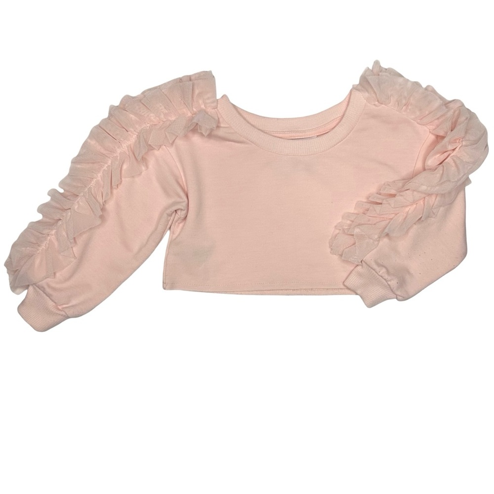 I Love Plum Soirée Ruffle Sweatshirt